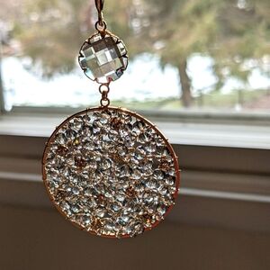 NWT Avanti Gold and Silver Crystal Drop Necklace.